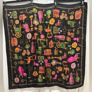 Vintage Adrienne Vittadini Silk Scarf